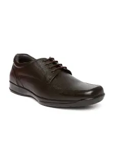 Red Chief Men Dark Brown Leather Derbys