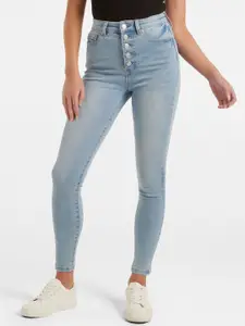 Forever New Women Skinny Fit High-Rise Stretchable Jeans