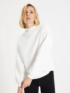 Trendyol High Neck Long Sleeves Sweatshirt