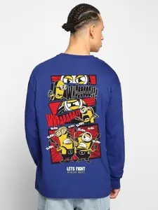 Bewakoof Minions Lets Fight Graphic Printed Oversized T-shirt