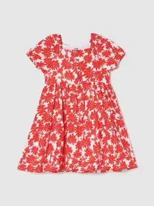 max Floral Print Puff Sleeve Fit & Flare Dress