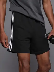 ADIDAS Men 3S FT SHO Striped Sports Shorts