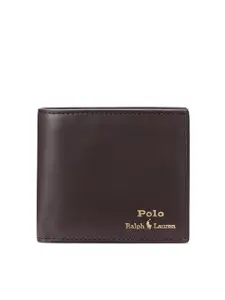 Polo Ralph Lauren Men Brand Logo Printed Leather Billfold Two-fold Wallet