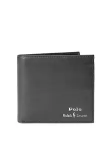 Polo Ralph Lauren Men Brand Logo Printed Leather Billfold Wallet