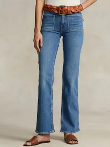 Polo Ralph Lauren Women Bootcut Mid-Rise Light Fade Stretchable Cotton Jean