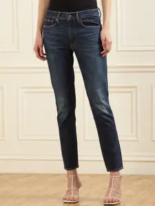 Polo Ralph Lauren Women Skinny Fit Mid-Rise Stretchable Light Fade Jeans