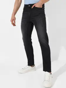 Campus Sutra Men Smart Light Fade Mid-Rise Cropped Stretchable Jeans