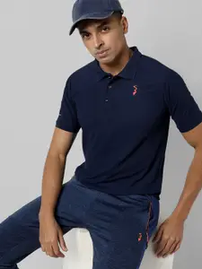 Campus Sutra Polo Collar Training or Gym T-shirt