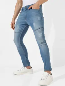 Campus Sutra Men Smart Slim Fit Low Distressed Heavy Fade Stretchable Cotton Jeans
