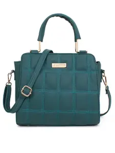 LEGAL BRIBE PU Structured Satchel with Quilted