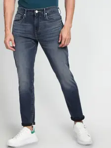 Flying Machine Men Slim Fit Mid Rise Heavy Fade Stretchable Jeans