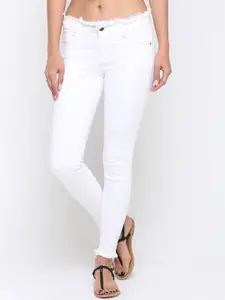 ZHEIA Women Mid-Rise Skinny Fit Stretchable Jeans