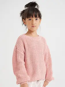 H&M Girls Knitted Chenille Jumper