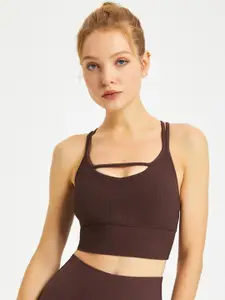 JC Collection Full Coverage Lightly Padded All Day Comfort Dry-Fit Sports Bra