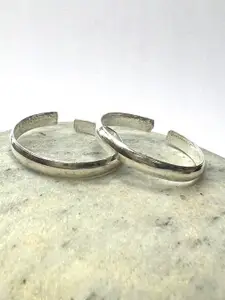 Arte Jewels Women Set of 2 Silver Toe Ring