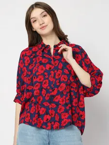 Vero Moda Floral Opaque Printed Casual Shirt