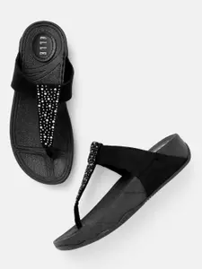 ELLE Women Embellished T-Strap Comfort Heels