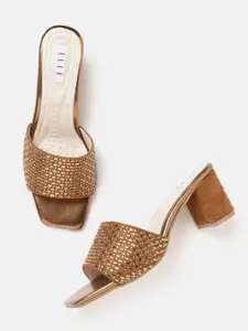 ELLE Women Embellished Party Block Heels