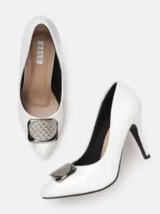ELLE Stiletto Pumps with Metal Detail
