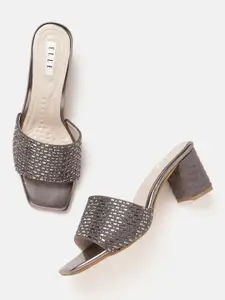 ELLE Women Embellished Party Block Heels