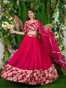 Label Shaurya Sanadhya Embroidered Sequinned Ready to Wear Lehenga & Blouse With Dupatta