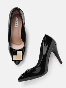ELLE Stiletto Pumps with Metal Detail