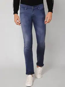 Cantabil Men Mid-Rise Light Fade Cotton Jeans