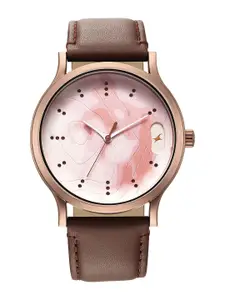 Fastrack Men Textured Straps Analogue Watch 3296QL02