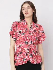Vero Moda Floral Print Shirt Style Top
