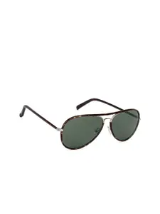 John Jacobs Men Aviator Sunglasses with Polarised and UV Protected Lens 147416