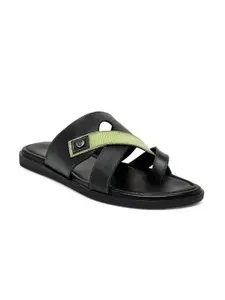 BEAVER Men Leather Slip-On Comfort Sandals