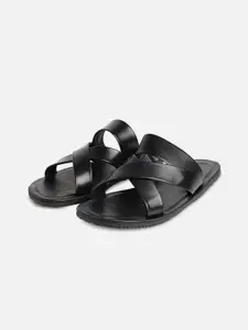 ALDO Men Leather Slip-On Comfort Sandals