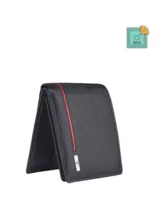URBAN FOREST Men Leather RFID Blocking Two Fold Wallet