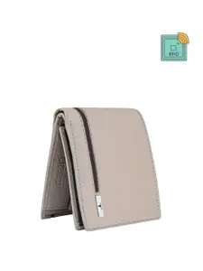 URBAN FOREST Men Leather RFID Blocking Two Fold Wallet