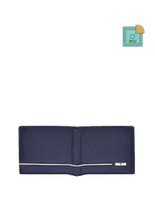 URBAN FOREST Men Leather RFID Blocking Two Fold Wallet