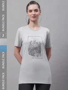 VIMAL JONNEY Pack Of 2 Cotton T-shirt