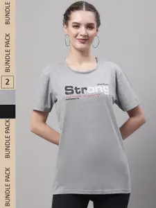 MACK JONNEY Pack Of 2 Printed Cotton T-shirt