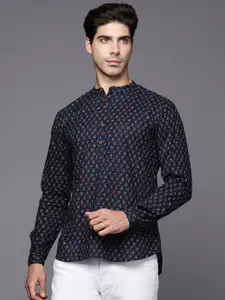 Indo Era Men Ethnic Motifs Printed Pure Cotton Kurta
