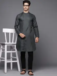 Indo Era Men Band Collar Kurta