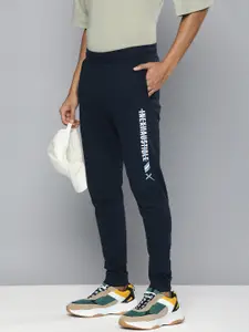 HRX by Hrithik Roshan Men Lifestyle Typography Printed Terry Joggers