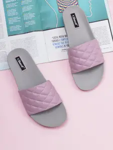 Sherrif Shoes Women Self Design Casual Sliders