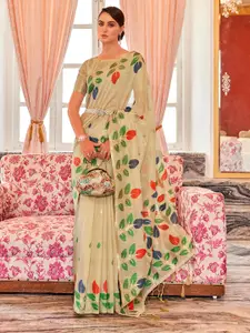 elora Floral Printed Pure Cotton Bhagalpuri Saree
