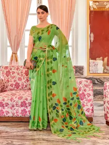 elora Floral Motif Woven Design Cotton Saree