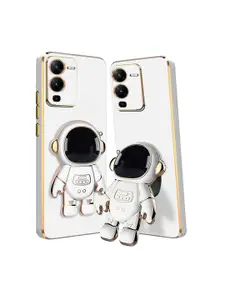 Karwan Vivo V25 Pro Phone Back Case With Astronaut Holster Stand