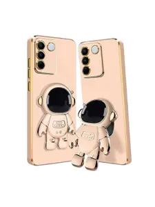 Karwan Vivo V27 Pro Phone Back Case With Astronaut Holster Stand