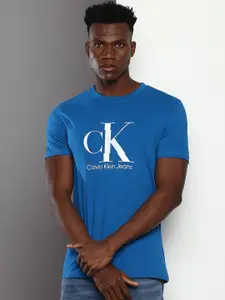 Calvin Klein Jeans Brand logo Printed Slim Fit Cotton T-shirt