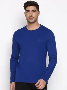 Van Heusen Innerwear Athleisure Solid Anti Bacterial Smart Tech T-Shirt