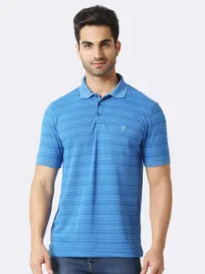 Van Heusen Innerwear Striped Polo Collar Cotton T-shirt