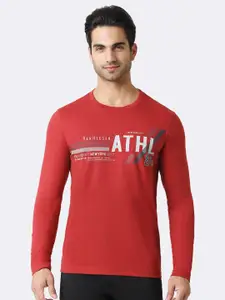 Van Heusen Innerwear Athleisure Printed Crew Neck Long Sleeve T-Shirt