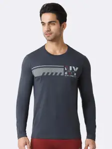 Van Heusen Innerwear Printed Super soft and comfortable Cotton Slim Fit T-shirt